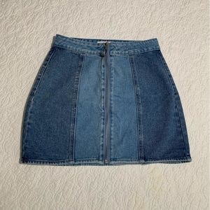 PACSUN denim mini jean skirt YK2